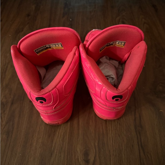 Osiris Neon Pink High-Top Sneakers - Picture 2 of 2